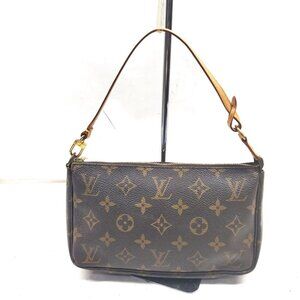 Authentic Louis Vuitton Pochette Accessories Monogram Shoulder Bag mn553-021626